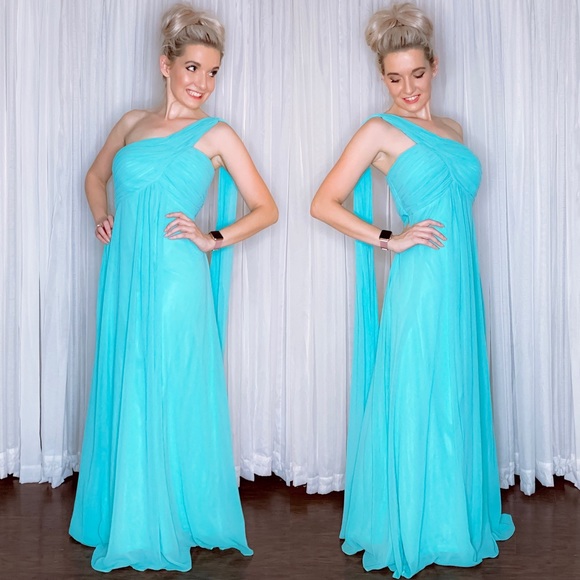Turquoise Prom Pageant Homecoming Dress - Picture 6 of 8